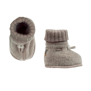 Joha - Sleeping booties wool - Sesame melange