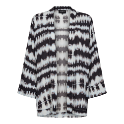 Libert Tine Tye Dye Kimono -  Black blue Tie Dye 
