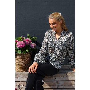 Libert - Mag Skjorte - Grey lurex leo